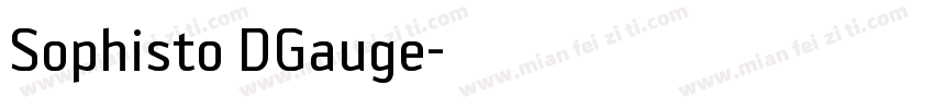 Sophisto DGauge字体转换